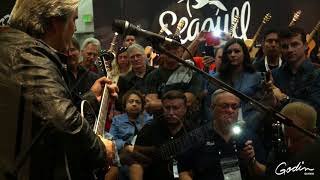 Video thumbnail for Doyle Dykes plays his signature Godin Multiac Steel at NAMM 2018 by Guitares Godin Officiel / Godin Guitars Official