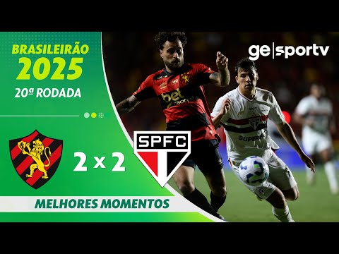 Gols e lances de Sport x São Paulo