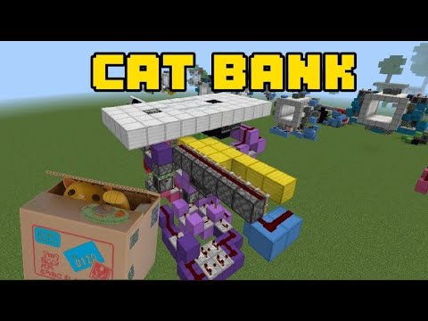 Insane Cat Bank Build in MCPE - Shizo Clickbait!