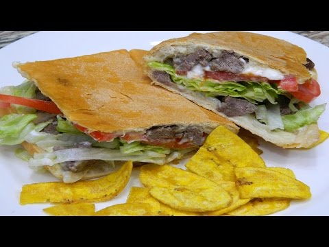 How to make Puerto Rican Style Steak Sandwich or Sandwich de Bistec!