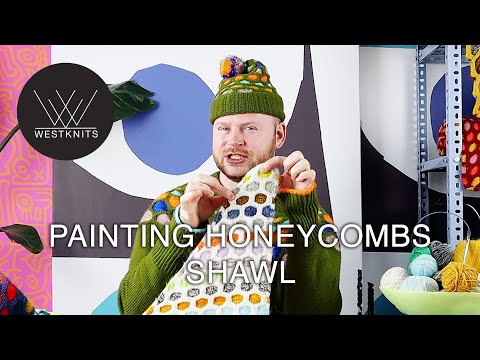 Painting Honeycombs Shawl