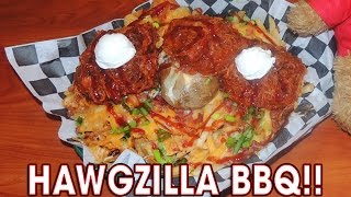 LOADED BBQ POTATOES HAWGZILLA CHALLENGE!!