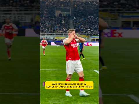Arsenal demolish Inter Milan in champions league #arsenal #gabrieljesus #gyokeres #intermilan #ucl