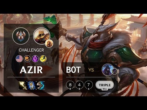 Azir Bot vs Aphelios - NA Challenger Patch 10.5