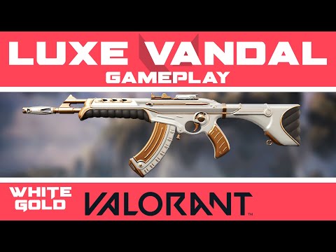 Luxe Vandal GAMEPLAY | Gold: Level 4 Chroma | VALORANT Skin Showcase