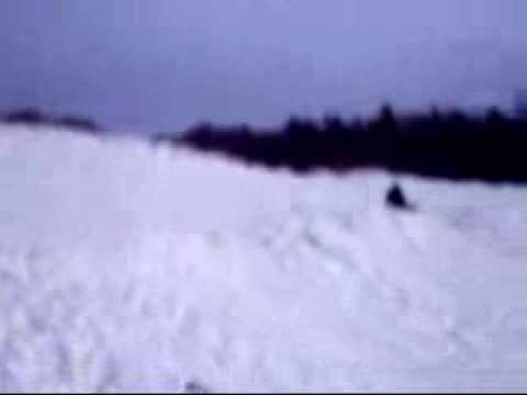 Snowtube on Muskegon sugarbowl sand dune New Years Day