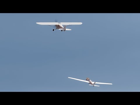 RC Glider Tow at the PGRC Big Bird Warbird Fly In 2025