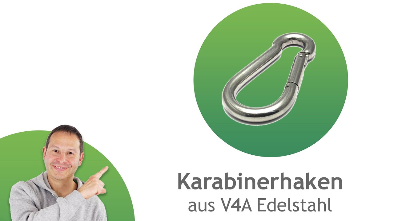 Coolaroo Zubehör für Sonnensegel Edelstahl S- Haken Karabiner Ringschraube