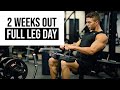 2 WEEKS OUT FROM MY NATURAL MENS PHYSIQUE COMP | FULL LEG DAY
