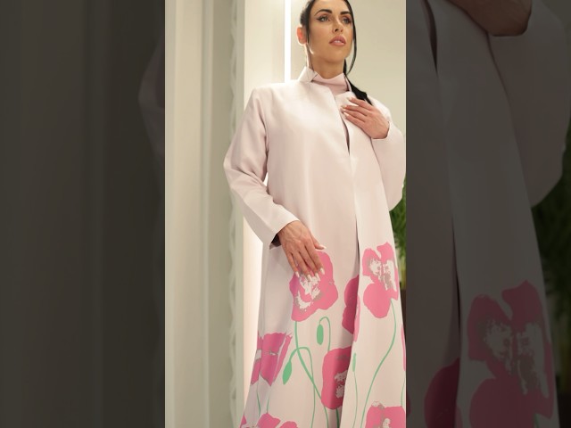 poppy fushia abaya