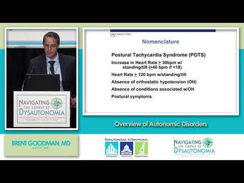 Overview of Autonomic Disorders, Dr. Brent Goodman