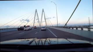 Near miss on Fred Hartman Bridge