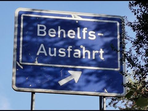 Behelfsausfahrt Hohenstadt Autobahn A8 Stuttgart - Ulm Reichsautobahn Volkspolizei