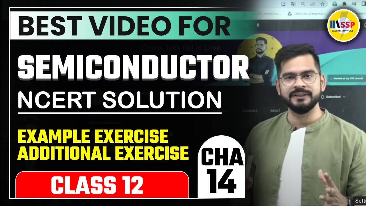 Class 12 Physics Chapter 14 | Semiconductor NCERT Solutions 2022-23 by Sachin Sir