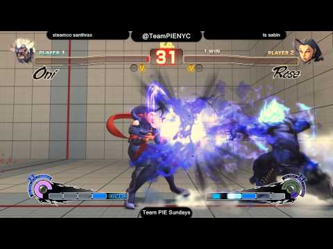 USF4 @ Team PIE Sundays - SteamCo|Sanford (Oni) vs TS Sabin (Rose)