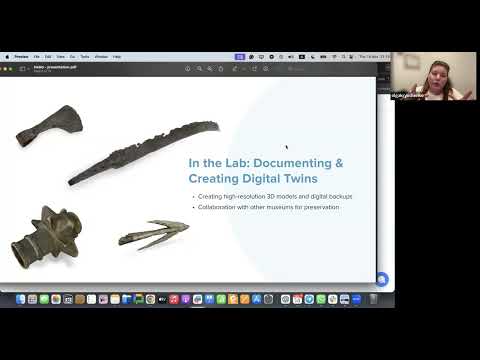 Olga Krivchenko, from Qualium Systems, presents on using XR tools to preserve Ukrainian heritage