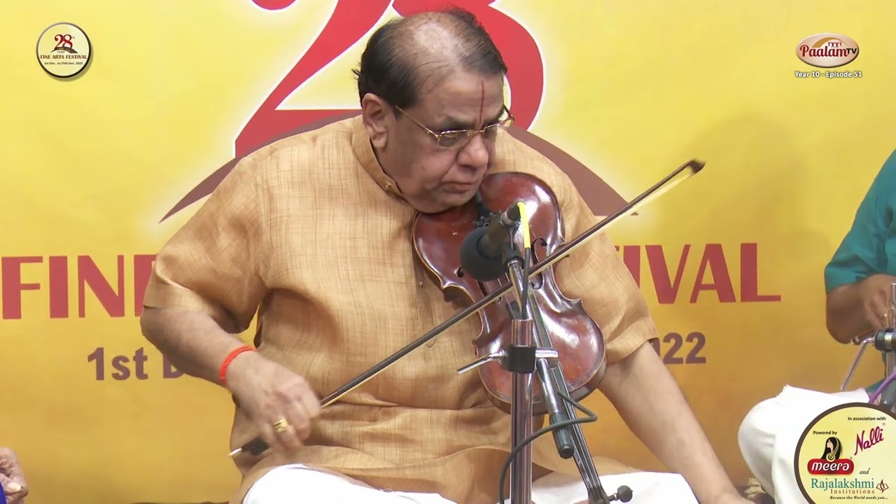 Nagai R.Muralidharan(Violin) - Mudhra’s 28th Fine Arts Festival