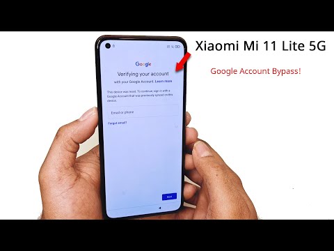 Xiaomi Mi 11 Lite 5G Google Account Bypass | Frp Bypass | Without  computer
