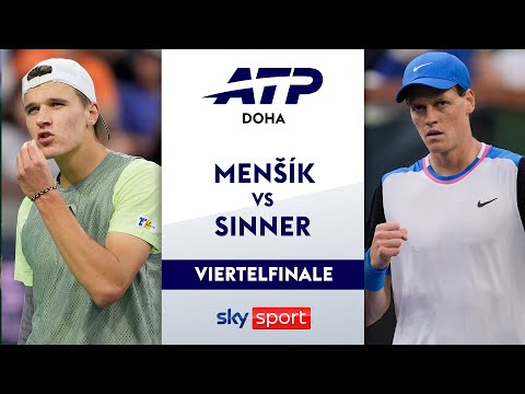 Menšík 🇨🇿 - Sinner 🇮🇹 - Viertelfinale | Qatar ExxonMobil Open 2026 | Highlights Sky Sport Tennis