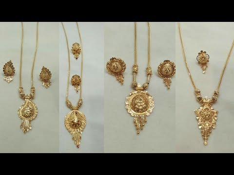 Light Weight Gold Chain Pendant Sets Designs
