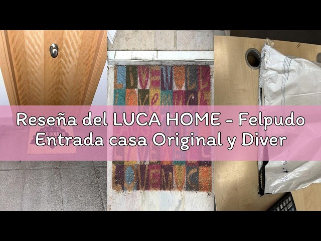 Vídeo relacionado con LucaHome - Felpudo Entrada casa Original y Divertido de Coco Natural - Felpudo Stranger Home 33x60 - Ideal para Puertas de Exteriores Cubiertas, pasillos y entradas de hogares