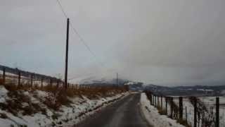 preview picture of video 'Winter Drive To Battle Of Black Of Earnside Site Newburgh North Fife Scotland'
