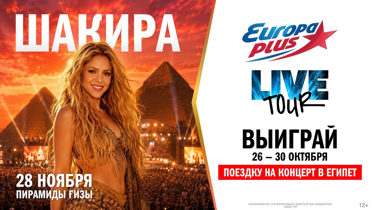Европа Плюс LIVE TOUR: выиграй поездку на концерт Шакиры!