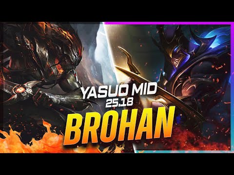 BROHAN - Yasuo vs Zed MID Patch 25.18 - Yasuo Gameplay