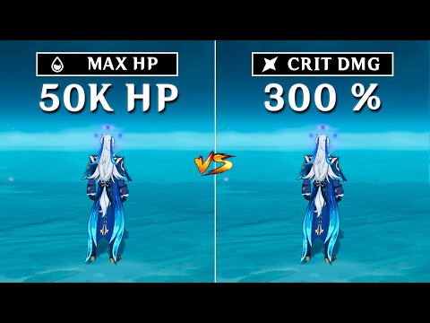 Neuvillette HP% Build vs CRIT Build !! Best Build for C0 Neuvillette? [ Genshin Impact ]