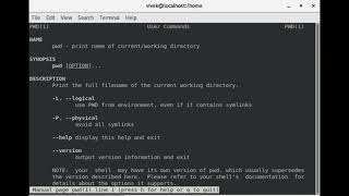How to find full pathname of the current working directory in linux | pwd command in linux