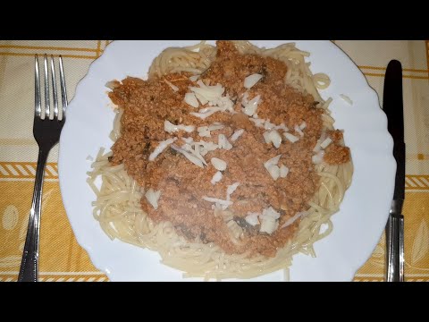 Spaghetti bolognese recipe. How to make step by step