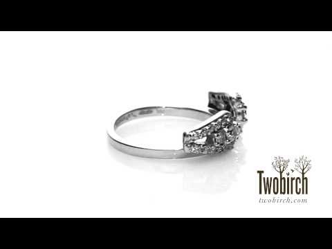 0.44 ct. Triple Row Round Ring Wrap - TwoBirch TB-WRAP-0061-WG-G