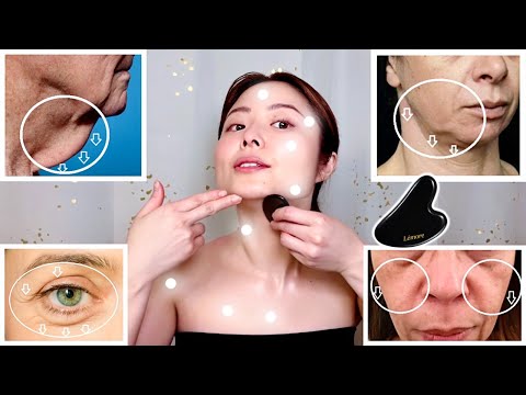 [21-MIN]✨ULTIMATE GUA SHA FACE LIFT✨SAGGY NECK, JOWLS, CHEEKS, EYES & MORE!) ANTI-AGING FACE MASSAGE