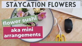 Let's make mini flower arrangements | flower sushi