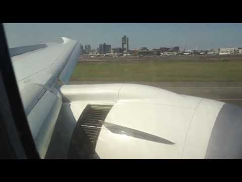 787 Japan Airlines - NRT to BOS landing