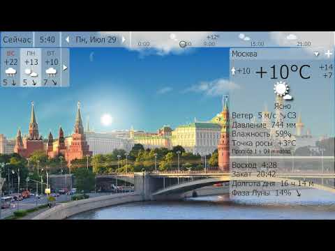 Погода. Москва. 28 июля - 1 августа 19 г.