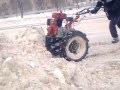 мотоблок нмб-1 угра чистим снег 