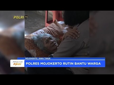 KAPOLRES MOJOKERTO BERI LANSIA KURSI RODA