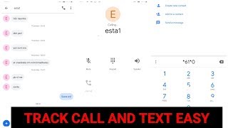 Track texts and call easy and know who is tracking your calls and texts