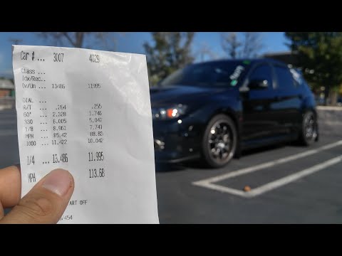 '08 STi 1/4 Mile Fontana Speedway