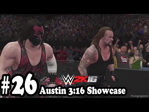 WWE 2K16 - 2K Showcase Austin 3:16 - Walkthrough Part 26  - Austin/HHH vs Kane / Undertaker [HD ]