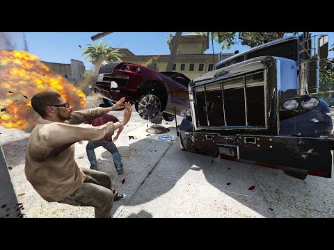 GTA 5 ULTIMATE TRUCK CRASHES - IMPACT COMPILATION #5