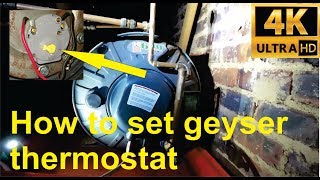 How to set your geyser / boiler thermostat (Kwikot brand)