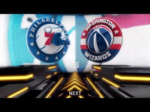 NBA 2K16: Philadelphia 76ers vs Washington Wizards