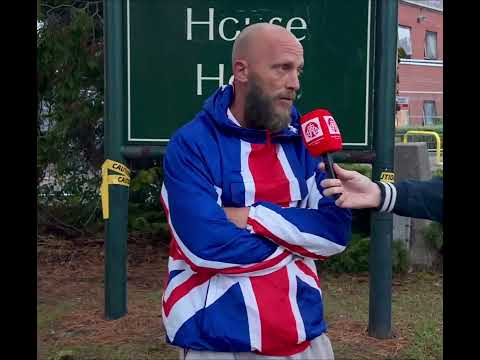 Big Southampton Protest against illegal Migrant Hotels - interview with Pro-UK March Organiser 