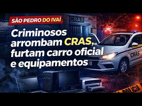 São Pedro do Ivaí - Criminosos arrombam CRAS, furtam carro oficial e equipamentos