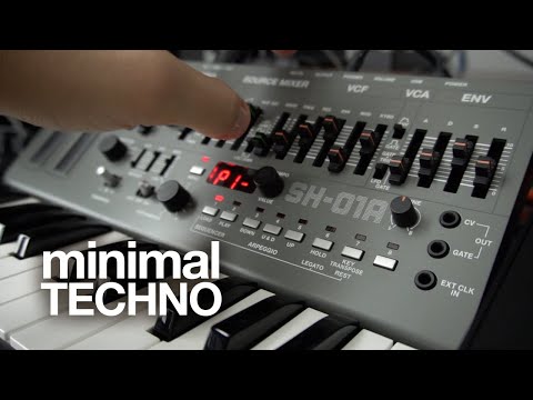 Minimal Techno Jam on Roland SH-01A TR8s