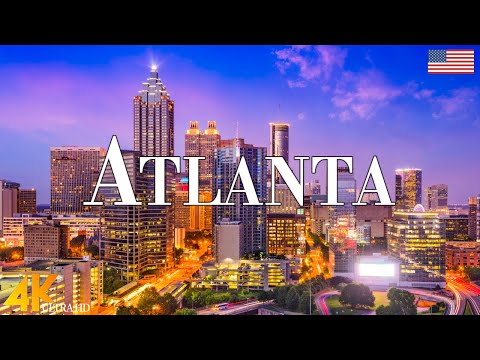 Atlanta 4K drone view • Amazing Aerial View Of Atlanta | Relaxation film with calming music