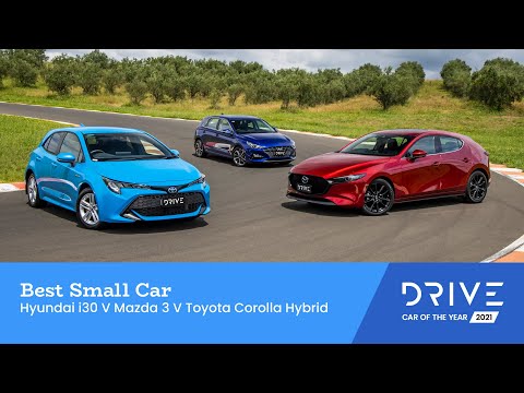 Hyundai i30 v Mazda 3 v Toyota Corolla Hybrid | Best Small Car | Drive Car of the Year 2021