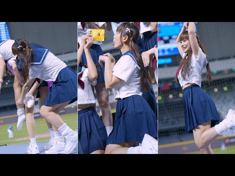 丹丹《水手服丹丹喵~旁邊栗子狗狗也演的好認真XD~無法連霸俏皮校花只好脫安娜襪子洩憤(誤)~》20240526悍將中學 大巨蛋 富邦 fubon angels